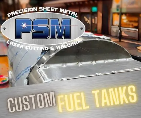 Custom stainless steel fuel tank by Precision Sheet Metal