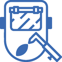welding icon with torch