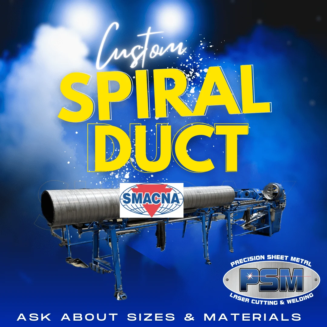 custom spiral duct graphic